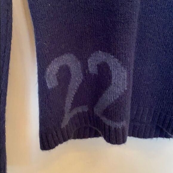 Top shop Smudge Navy Hooded Sweater - Picture 10 of 15